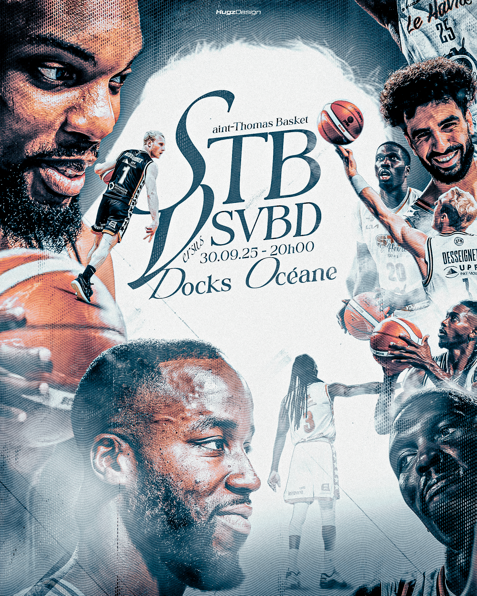 Création visuelle STB vs SVBD - stratégie digitale basket